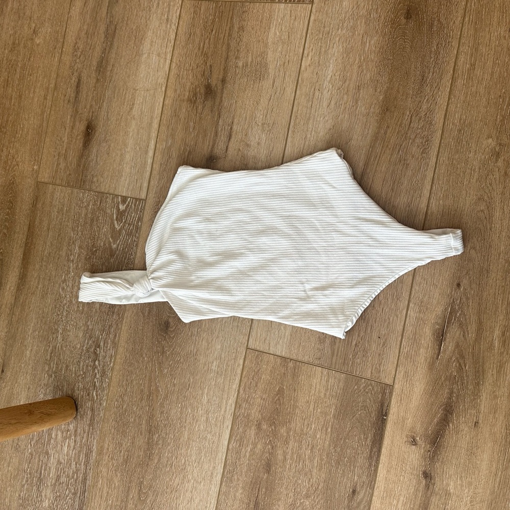 Privacy Please White Bodysuit